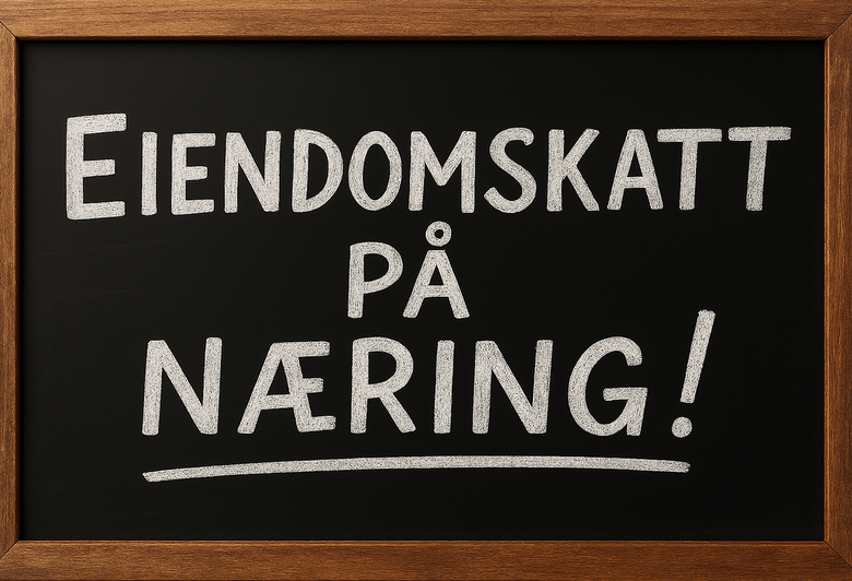 Plakat Eiendomsskatt på næring